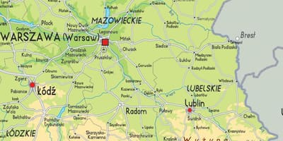 Mapa de Polonia oriental