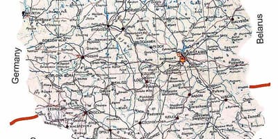 Mapa de calle Polonia