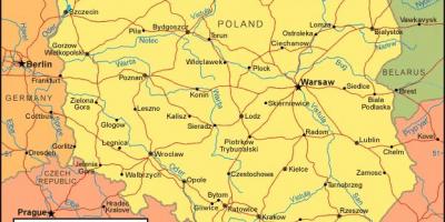 Mapa de Polonia fronteras