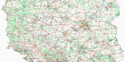 Mapa de Polonia municipios